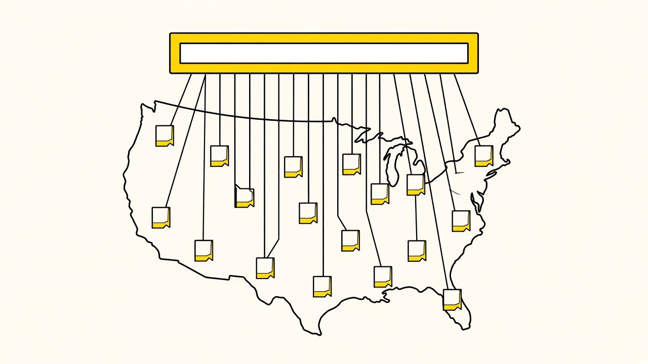 One title template at the city level updates every city page on a nationwide site at once